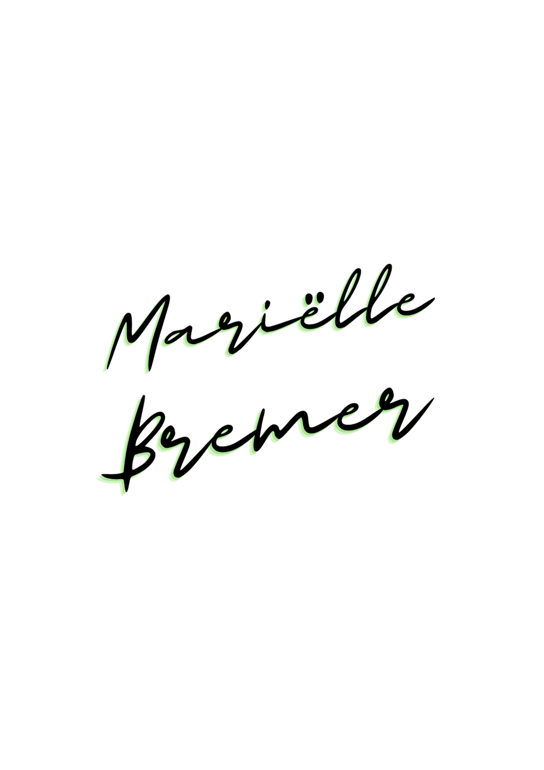 Coaching voor moeders Marielle Bremer Handtekening